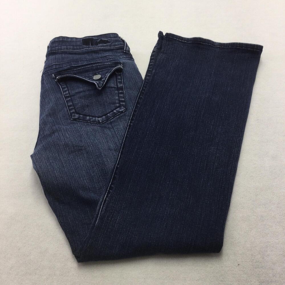 KUT From The Kloth Bootcut Jeans Womens 6 Blue Dark Wash Mid Rise Stretch